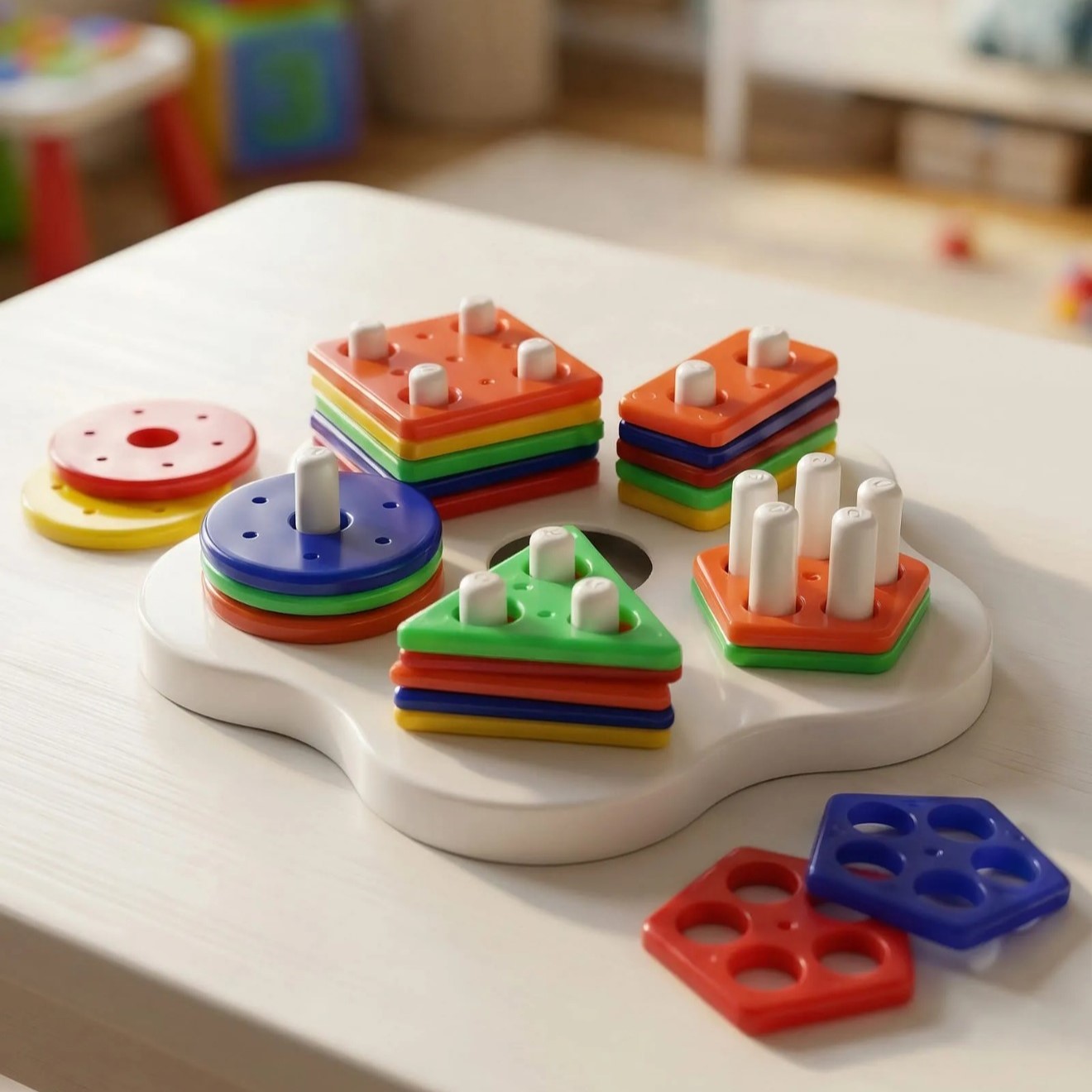 Star Shaped Geometric Shape Sorter